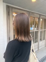 ロロネー 豊中(Lolonois)&nbsp;【Lolonois豊中】艶カラー大人ベージュブラウン【仲井　槙一】