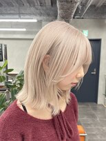ニコトウキョウ 新宿(nico TOKYO)&nbsp;ダブルカラーミルクティーピンクホワイトパープルハイトーン韓国