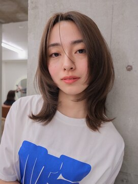 ガーデン 渋谷(GARDEN) レイヤーカット ボブ 顔まわり ベージュカラー