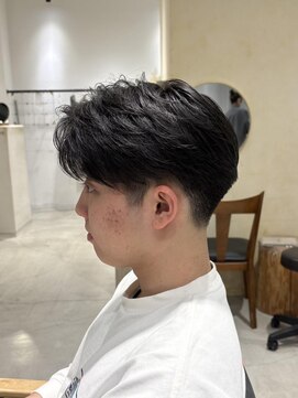 ビューバイネオリーブ 用賀店(Beau'r by neolive) サーフカール刈り上げセンターパートリバースセンターパート