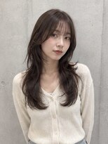 エイチ ウルフカット 大阪梅田(811)&nbsp;ヘアカラーグレージュカチモリヘアレイヤーボブ50代ボーイッシュ