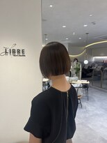 リブレ ショート(LIBRE) 切りっぱなしボブ