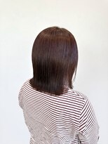 フォーカラープロブレム(4 COLOR PROBLEM)&nbsp;外ハネボブ×縮毛矯正×ピンクヴァイオレットカラー