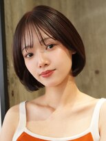 ワン 川崎(ONE)&nbsp;シースルーバングのコンパクトボブ／川崎