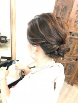 ロカット サロン(Roquat Salon)&nbsp;シンプルきれいめアップアレンジ【ヘアアレンジ　立川/立川南】