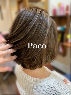 ヘアーズファクトリー パコ(Hair's factory Paco) ポイント ハイライト アッシュ