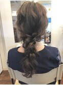 シンプルダウン編みおろし