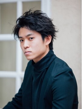 リソ 銀座(RISO) アップバングメンズスタイル