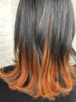 ヴァニラノースヘアー(vanilla#NORTH HAIR) インナーカラーオレンジ
