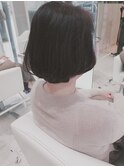 大人.エレガントボブ　30代40代50代　藤沢　白髪染めで髪質改善