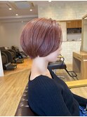 【sorriso hair桜山】くびれショート☆ピンクベージュ