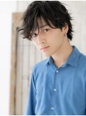 モテ抜け感ヘア☆ランダムパーマ風黒髪マッシュC