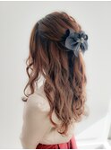 ゆるふわハーフアップ☆卒業式にも◎