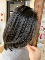 クオリス 上福岡店(QUALIS)&nbsp;レイヤーカット/セミロング/30代40代/前上がり/ダークブラウン