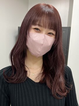 ベレーザシェルト(Beleza scelto) 2427透明感黒髪シアーグレージュフリンジバングふんわりカール