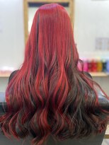 ラビス クローバー(Lovis clover)&nbsp;レッド　ブラック　アンブレラカラー　ヘルシースタイル