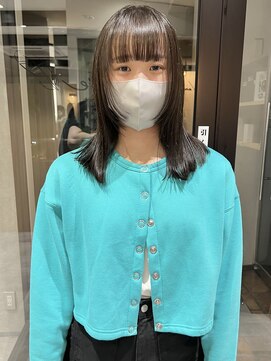 ラミエバイメルト 下北沢(lamie by melt) 村上/顔周りレイヤーオリーブベージュ顔周りカット透明感カラー