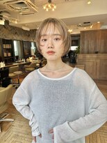 ビュートリアム 南青山(BEAUTRIUM)&nbsp;マッシュショートボブ　顔まわりカット　顔まわりレイヤー