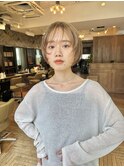 マッシュショートボブ 顔まわりカット 顔まわりレイヤー