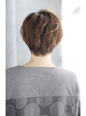 韓国ボブレイヤーロンググレーベージュ黒髪質改善前髪パーマ/078