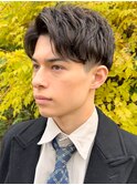 ビジネススタイル◎ ゆるめパーマ　大人の色気 セミウェット