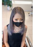 ミディアムレイヤーとアッシュパープル