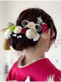 【ヘアアレンジ】あみこみスタイル【着付け】