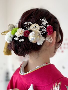 パーティー PAR-TY 芦屋店 【ヘアアレンジ】あみこみスタイル【着付け】