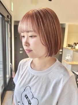 リグリー(regree) ショートボブ/ミニボブ/ピンクベージュ/髪質改善