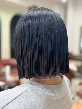 ヘアークリアー 春日部 おしゃれな大人のブルーカラー 透明感ブルーブラック 艶感◎