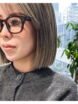 ノラ ウメダ(NORA UMEDA)&nbsp;地毛ハイライトボブハイライトカラー極細ハイライトインナー