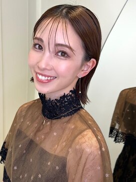 ミズチャーム(Ms.CHARM) シースルバング/レイヤーカット/ウエットヘア/韓国ヘア/外ハネ