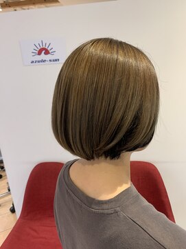 アズールサン 草加西口店(azule-sun) インナーカラー,透明感カラー,ベージュ,ブルーブラック【草加】