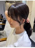 小辻 韓国風ヘアにも☆顔周りカット/小顔カット