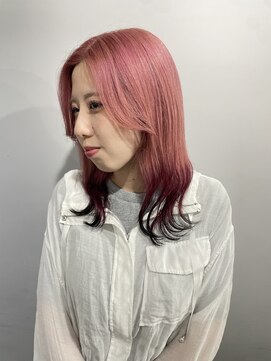 スイ(SUiii) ピンクカラー/裾カラー/顔まわりレイヤー【札幌/大通】