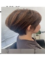 バブーバイビューティービースト 高知店(ba-boo by beauty:beast Academy)&nbsp;クールショート 明るい白髪染めブラウン