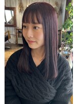 カリラ(CAOLILA) カシスラベンダー/顔まわりレイヤー/暖色カラー/暗髪カラー