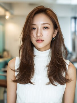 クレビアテン(CreBiA ten_) 顔まわりレイヤー/透明感カラー/マロンブラウン