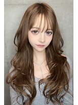 リークフー(Ree cu fuu) 韓国風くびれレイヤーカットハッシュカットミルクティーベージュ