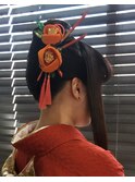 個性派☆夜会巻きスタイル