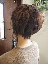 ヘア ケア ディエイチケー(HAIR CARE DHK)&nbsp;大人可愛い前下がりショートボブ