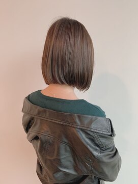 トップヘアーヒルズ 安城(TOP HAIR HILLS) スクエアボブ/ニュアンスカラー/ことりベージュ