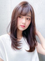 アグノス 青山(Agnos) ★ワンカールレイヤー イメチェン 前髪 くびれ ラベンダーカラー