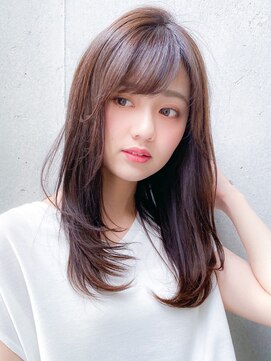 アグノス 青山(Agnos) ★ワンカールレイヤー イメチェン 前髪 くびれ ラベンダーカラー