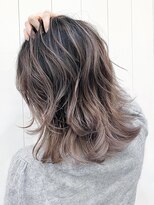 アイティー バイ アルバム 中野店(IT by ALBUM)&nbsp;ハイライトグラデーションウェーブ_ピンクベージュ_ba309321