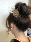 和装アップ　成人式　卒業式