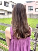 【わだロング】ブリーチなし、ハイライト×ローライト