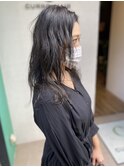 大人っぽい、ハイライト、ブルーグレージュ