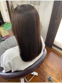 大人きれいツヤ髪ストレートナチュラルグラデーション縮毛矯正