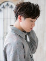 メンズヘア ビーセカンド 草加店(MENS HAIR B-2) コンマバングかき上げツーブロックマッシュM
